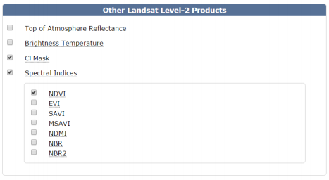 Product selection Panel