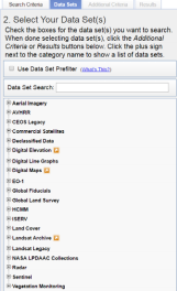 Earth Explorer Data Search